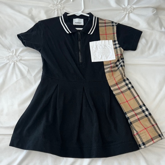 Authentic Burberry Kids Polo Shirt Dresss - Picture 1 of 4